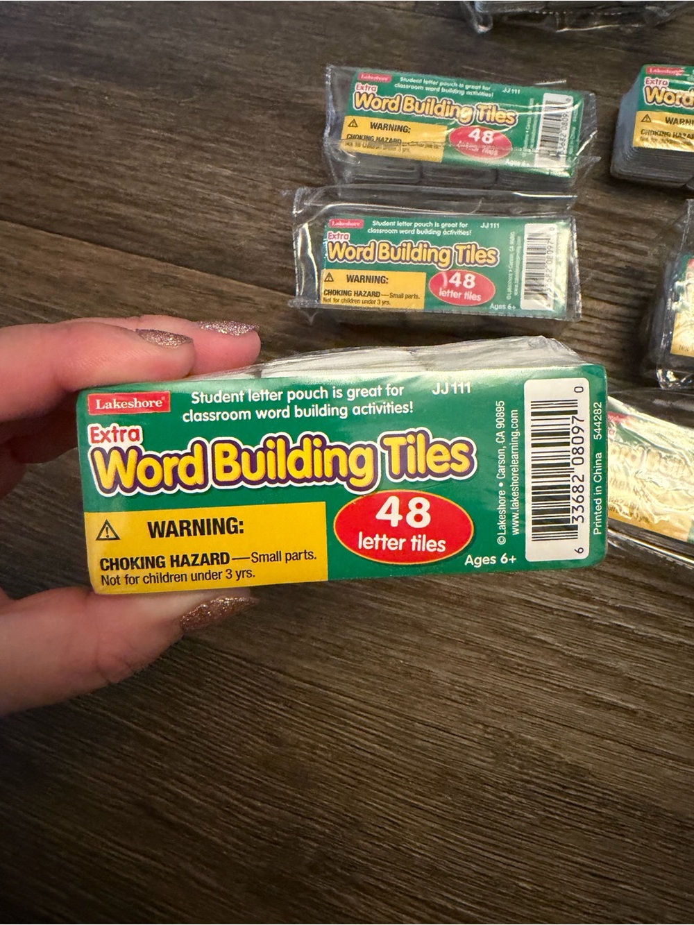 NEW Lakeshore "Word Building Tiles - 48 tiles" Early Learning Teacher Lot Of 7 - Picture 2 of 2